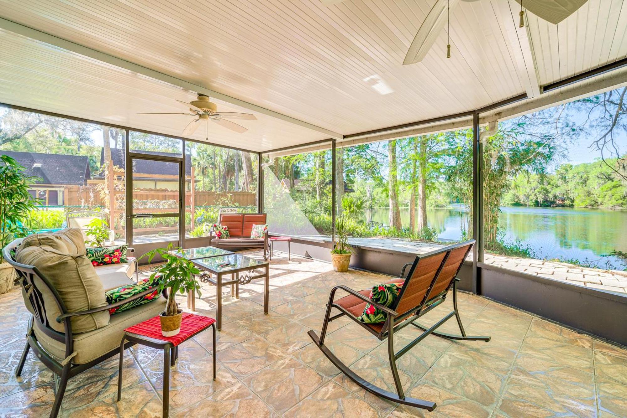 Waterfront Dunnellon Home With Private Dock And Lanai! Exterior photo